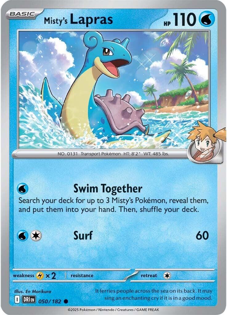 Misty's Lapras (050/182) [Scarlet & Violet: Destined Rivals] | Black Swamp Games
