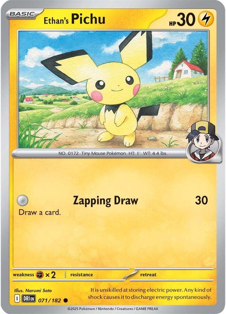 Ethan's Pichu (071/182) [Scarlet & Violet: Destined Rivals] | Black Swamp Games