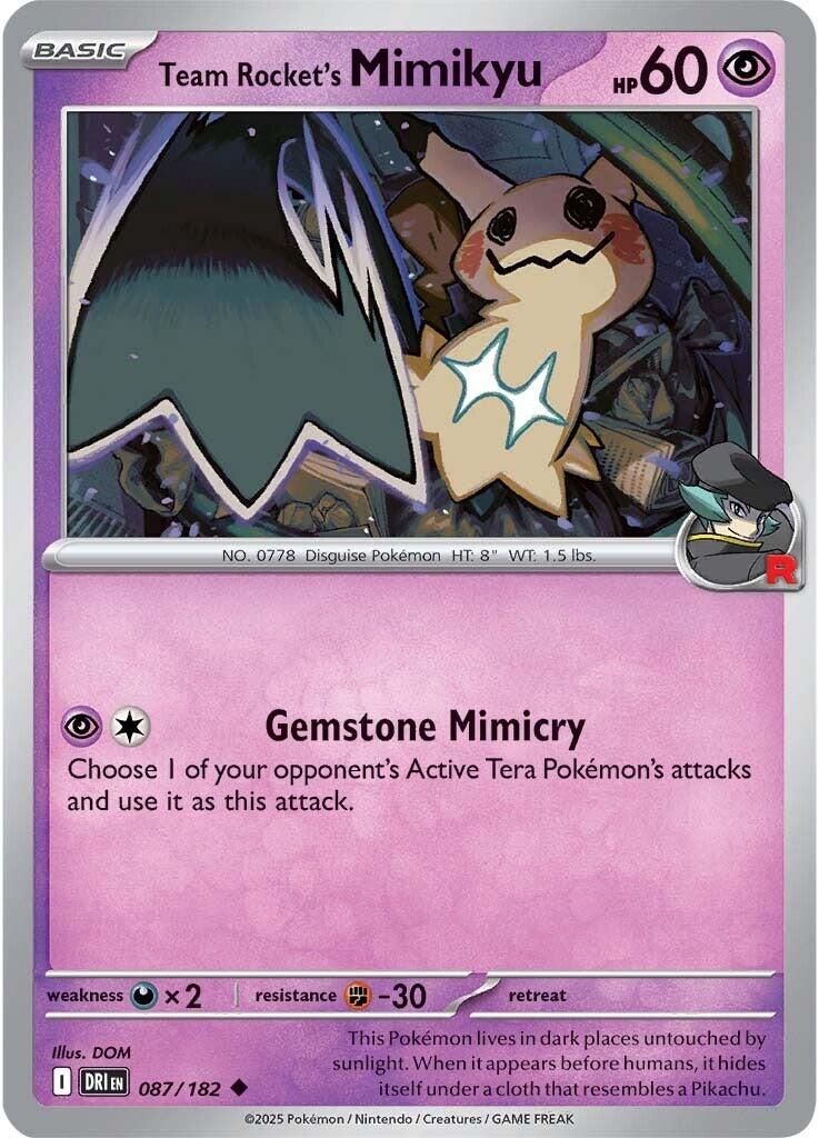 Team Rocket's Mimikyu (087/182) [Scarlet & Violet: Destined Rivals] | Black Swamp Games