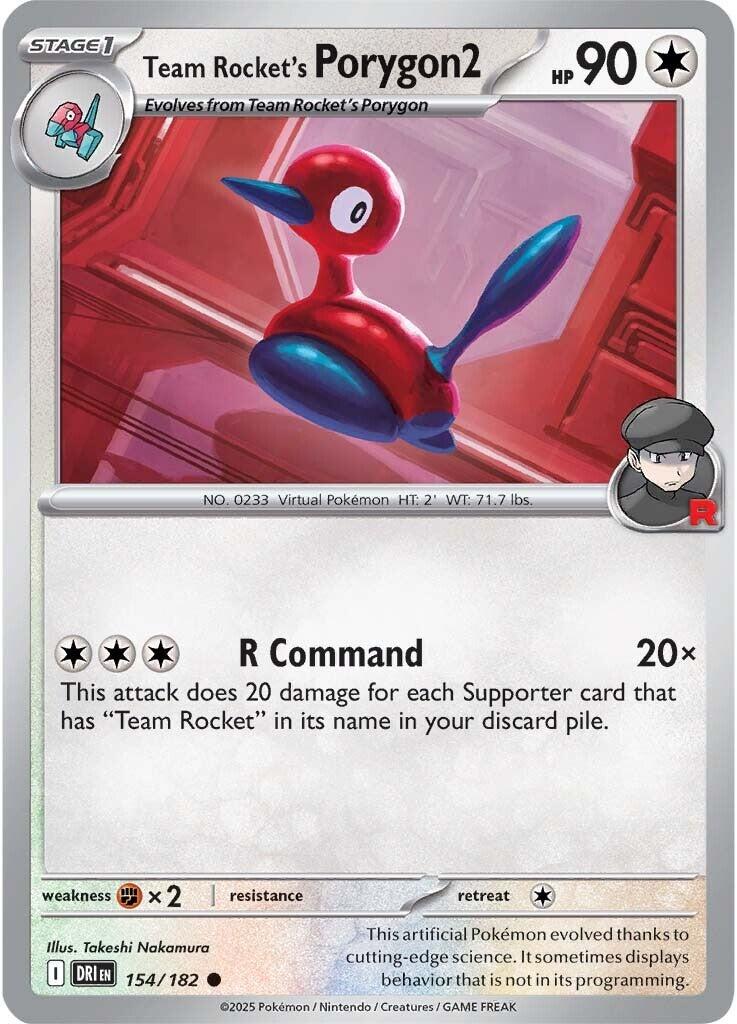Team Rocket's Porygon2 (154/182) [Scarlet & Violet: Destined Rivals] | Black Swamp Games