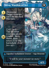 Jill, Shiva's Dominant // Shiva, Warden of Ice (Borderless) (Surge Foil) [FINAL FANTASY] | Black Swamp Games