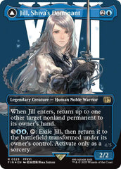 Jill, Shiva's Dominant // Shiva, Warden of Ice (Borderless) (Surge Foil) [FINAL FANTASY] | Black Swamp Games