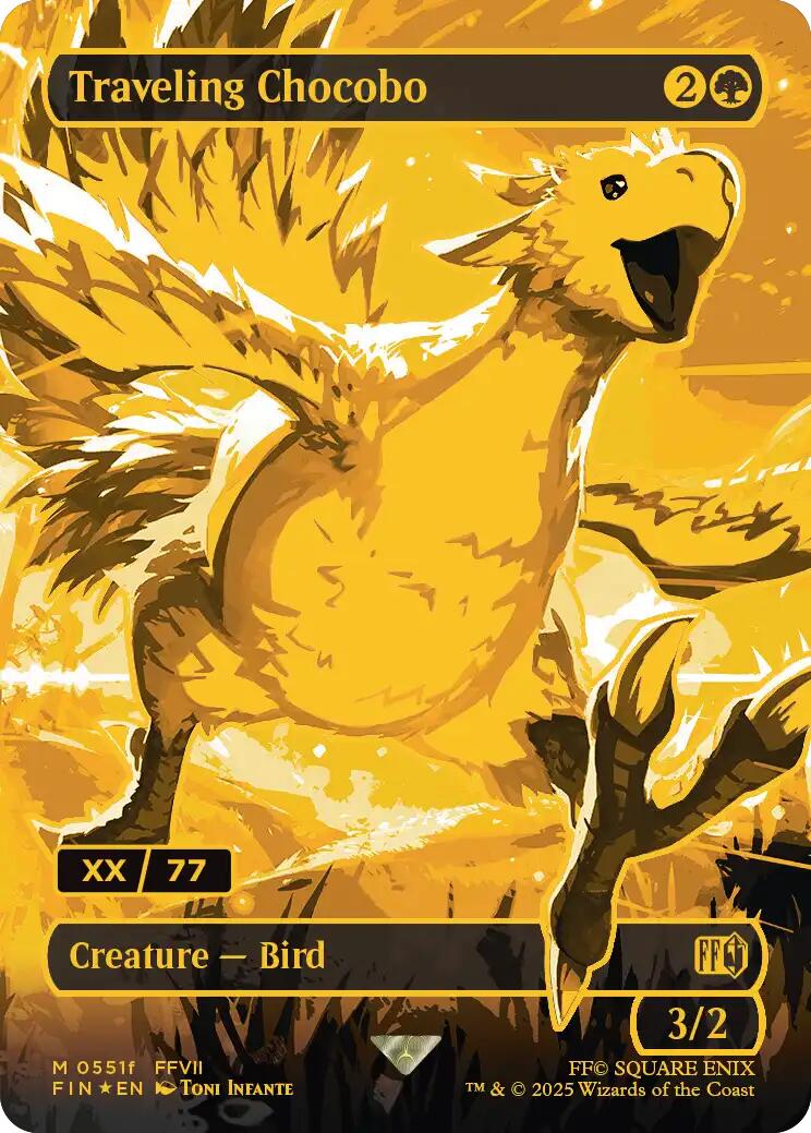 Traveling Chocobo (Borderless) (Serial Numbered) [FINAL FANTASY] | Black Swamp Games