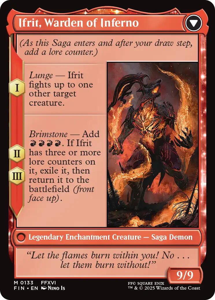 Clive, Ifrit's Dominant // Ifrit, Warden of Inferno [FINAL FANTASY] | Black Swamp Games