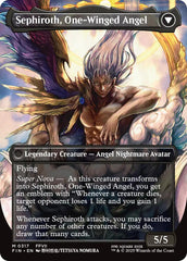 Sephiroth, Fabled SOLDIER // Sephiroth, One-Winged Angel (Borderless) (0317) [FINAL FANTASY] | Black Swamp Games