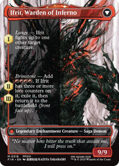 Clive, Ifrit's Dominant // Ifrit, Warden of Inferno (Borderless) (0318) [FINAL FANTASY] | Black Swamp Games