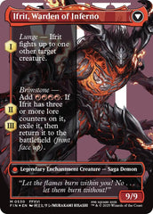 Clive, Ifrit's Dominant // Ifrit, Warden of Inferno (Borderless) (Surge Foil) [FINAL FANTASY] | Black Swamp Games