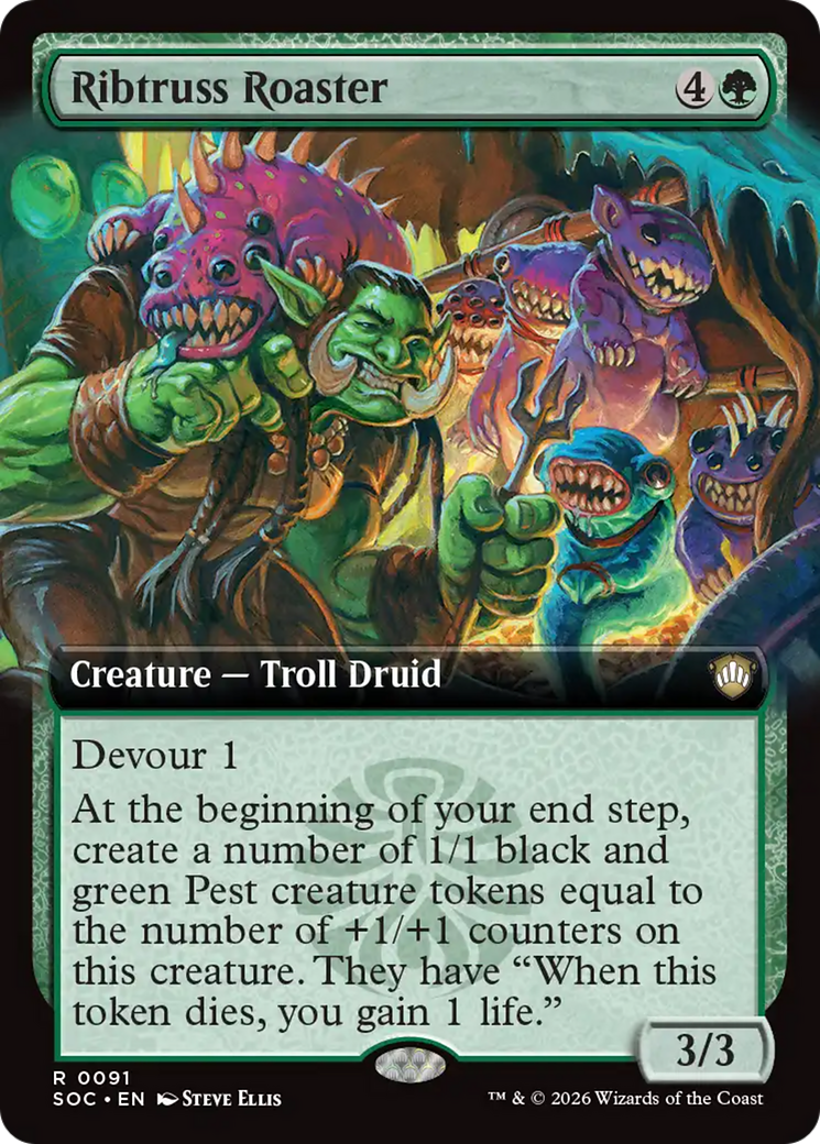 Ribtruss Roaster (Extended Art) [Secrets of Strixhaven Commander] | Black Swamp Games