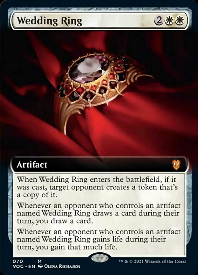 Wedding Ring (Extended Art) [Innistrad: Crimson Vow Commander] | Black Swamp Games