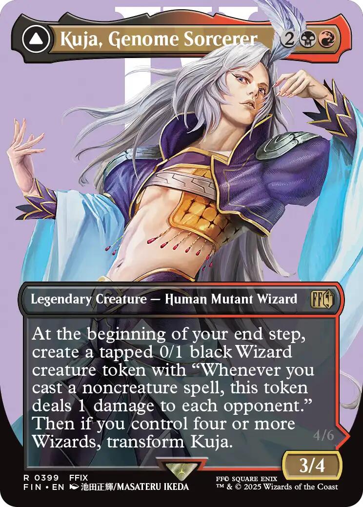 Kuja, Genome Sorcerer // Trance Kuja, Fate Defied (Borderless) [FINAL FANTASY] | Black Swamp Games