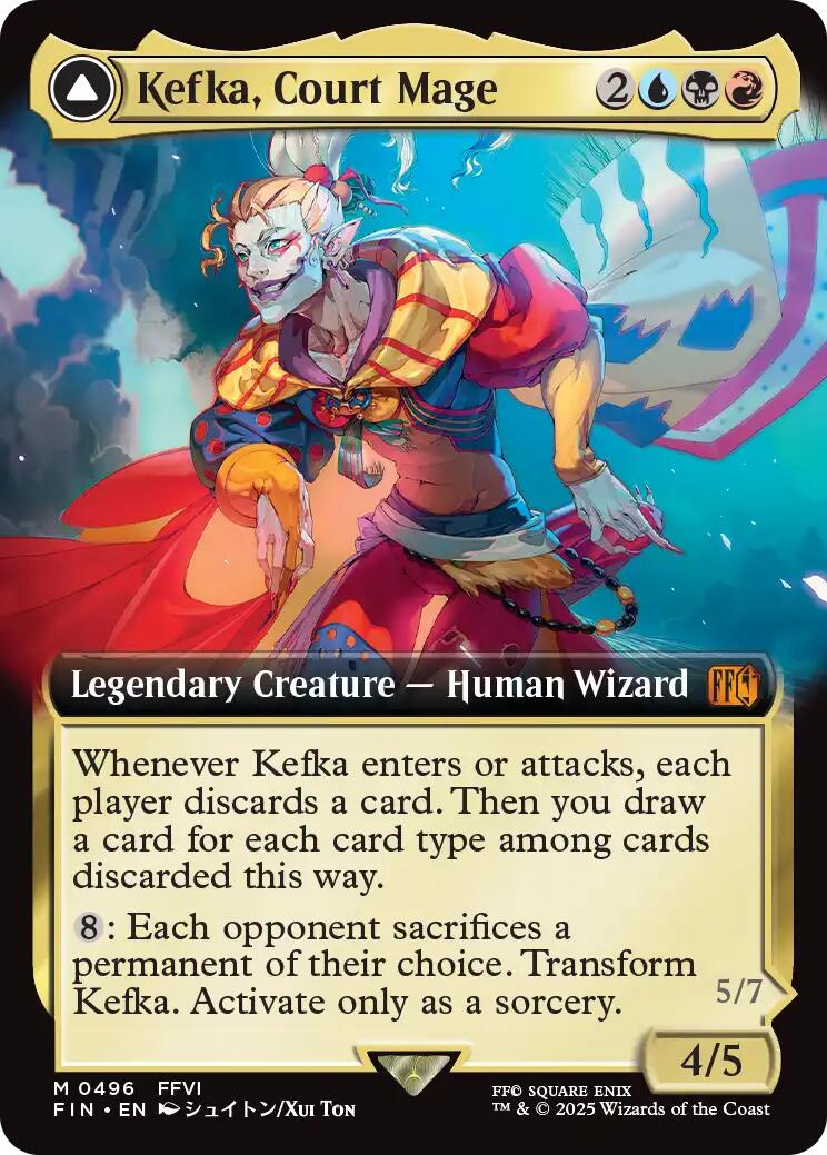Kefka, Court Mage // Kefka, Ruler of Ruin (Extended Art) [FINAL FANTASY] | Black Swamp Games