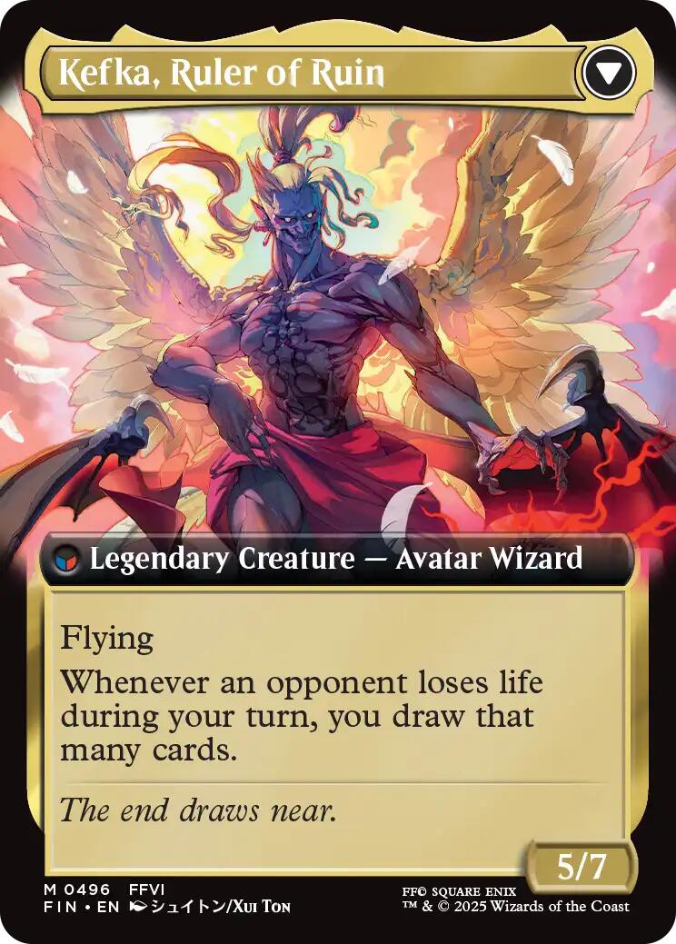 Kefka, Court Mage // Kefka, Ruler of Ruin (Extended Art) [FINAL FANTASY] | Black Swamp Games