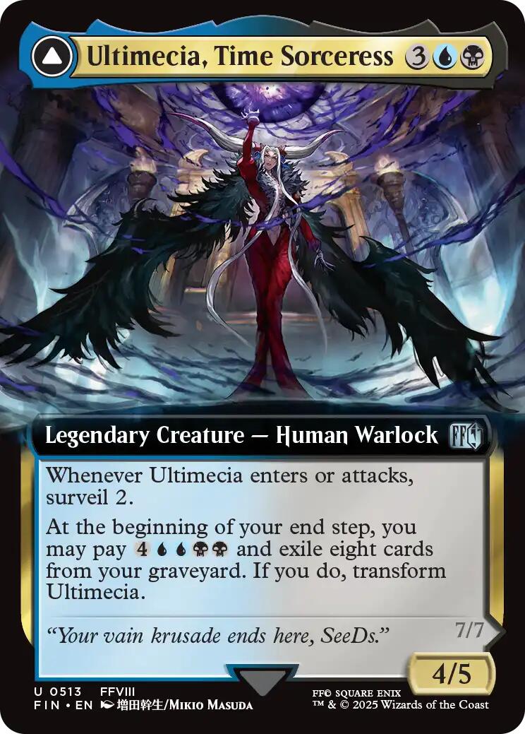 Ultimecia, Time Sorceress // Ultimecia, Omnipotent (Extended Art) [FINAL FANTASY] | Black Swamp Games