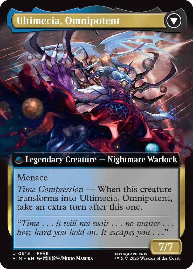 Ultimecia, Time Sorceress // Ultimecia, Omnipotent (Extended Art) [FINAL FANTASY] | Black Swamp Games