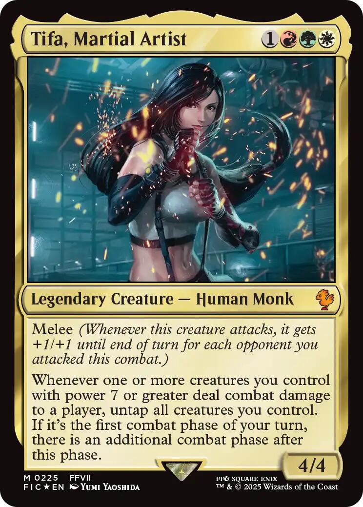 Tifa, Martial Artist (Surge Foil) [FINAL FANTASY Commander] | Black Swamp Games