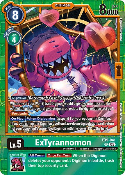 ExTyrannomon [EX9-041] [Versus Monsters] | Black Swamp Games