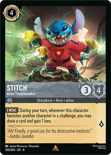 Stitch - Alien Troublemaker (200/204) [Reign of Jafar] | Black Swamp Games