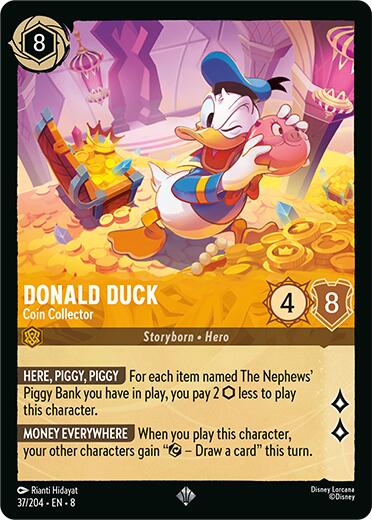 Donald Duck - Coin Collector (37/204) [Reign of Jafar] | Black Swamp Games