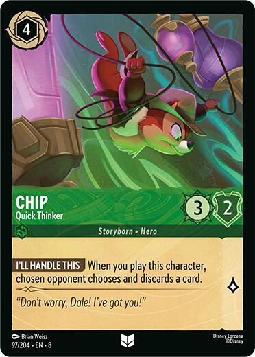 Chip - Quick Thinker (97/204) [Reign of Jafar] | Black Swamp Games