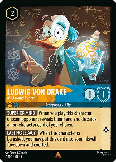 Ludwig Von Drake - All-Around Expert (7/204) [Reign of Jafar] | Black Swamp Games