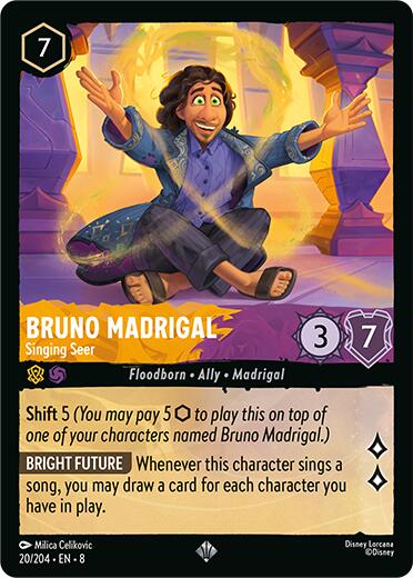 Bruno Madrigal - Singing Seer (20/204) [Reign of Jafar] | Black Swamp Games