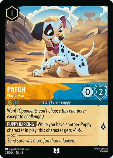 Patch - Playful Pup (25/204) [Reign of Jafar] | Black Swamp Games