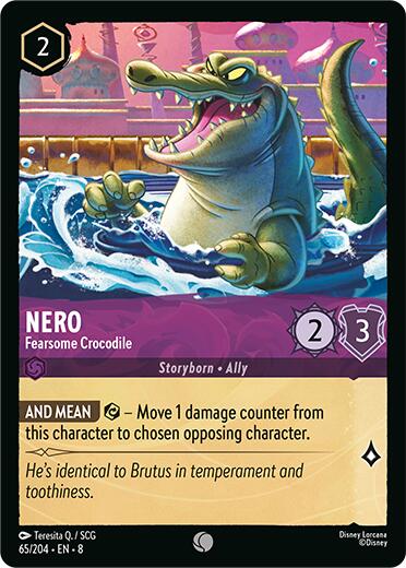 Nero - Fearsome Crocodile (65/204) [Reign of Jafar] | Black Swamp Games