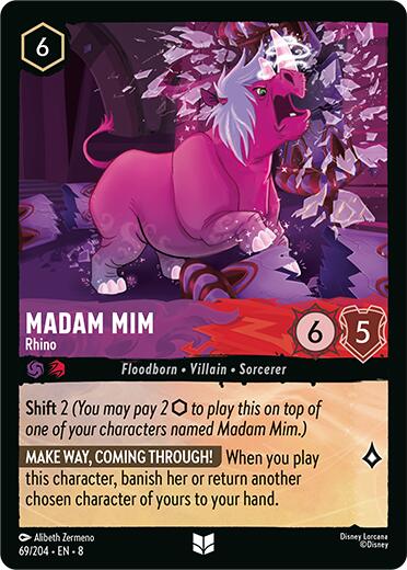 Madam Mim - Rhino (69/204) [Reign of Jafar] | Black Swamp Games