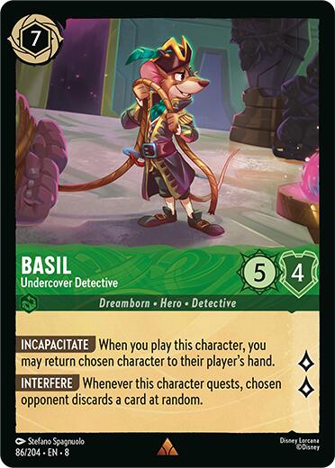 Basil - Undercover Detective (86/204) [Reign of Jafar] | Black Swamp Games