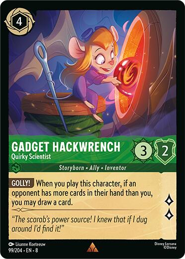 Gadget Hackwrench - Quirky Scientist (99/204) [Reign of Jafar] | Black Swamp Games