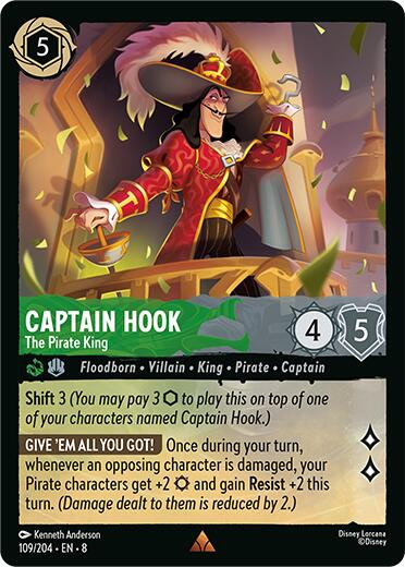 Captain Hook - The Pirate King (109/204) [Reign of Jafar] | Black Swamp Games