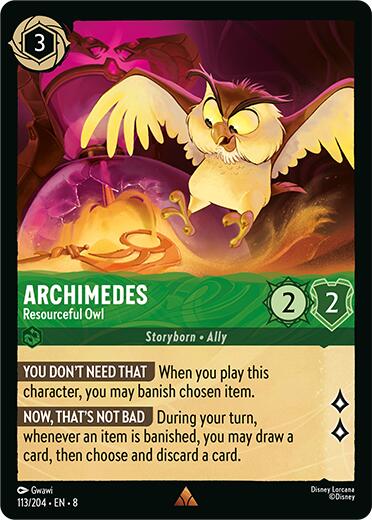 Archimedes - Resourceful Owl (113/204) [Reign of Jafar] | Black Swamp Games