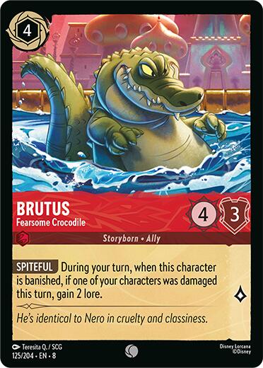Brutus - Fearsome Crocodile (125/204) [Reign of Jafar] | Black Swamp Games