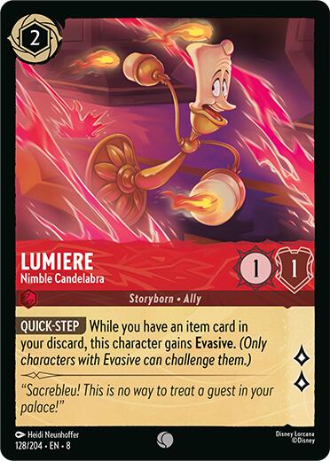 Lumiere - Nimble Candelabra (128/204) [Reign of Jafar] | Black Swamp Games