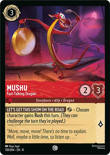 Mushu - Fast-Talking Dragon (130/204) [Reign of Jafar] | Black Swamp Games