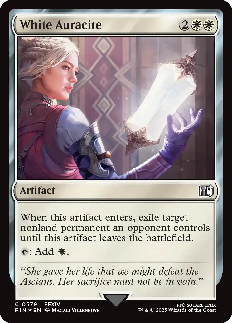 White Auracite (Surge Foil) [FINAL FANTASY] | Black Swamp Games