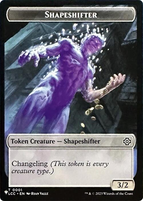 Shapeshifter // Cat Double-Sided Token [Secret Lair Drop Series] | Black Swamp Games
