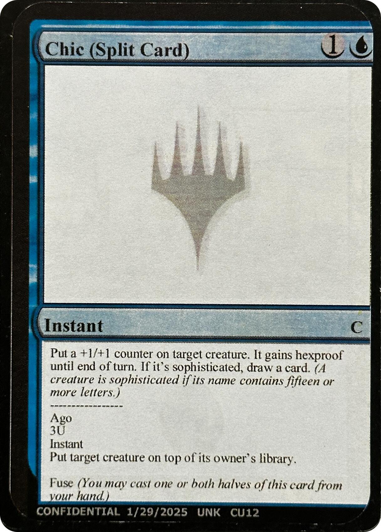 Chic (Split Card) [Unknown Event] | Black Swamp Games