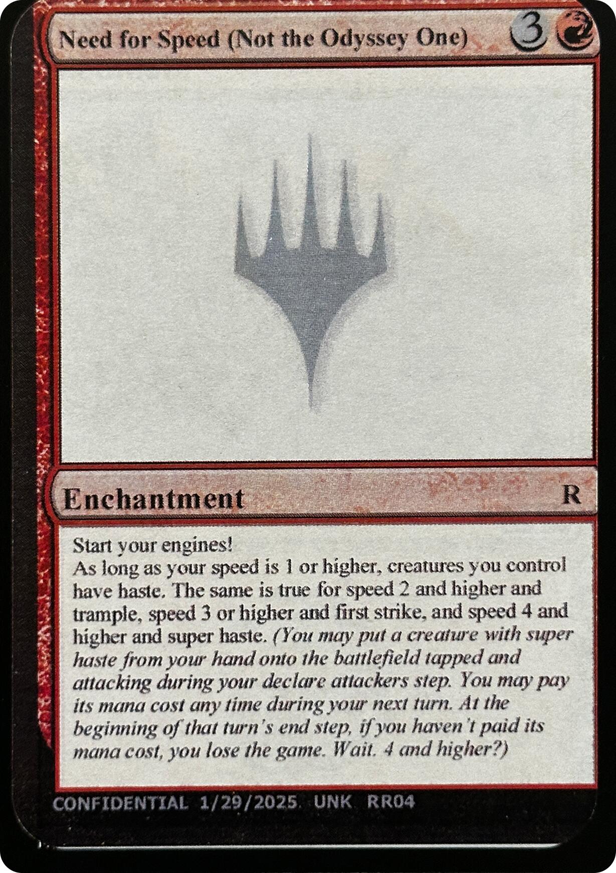 Need for Speed (Not the Odyssey One) [Unknown Event] | Black Swamp Games