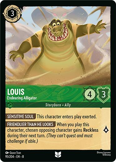 Louis - Endearing Alligator (95/204) [Reign of Jafar] | Black Swamp Games