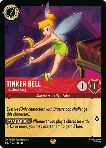 Tinker Bell - Insistent Fairy (136/204) [Reign of Jafar] | Black Swamp Games