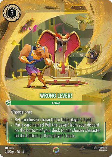 Wrong Lever! (Enchanted) (216/204) [Reign of Jafar] | Black Swamp Games