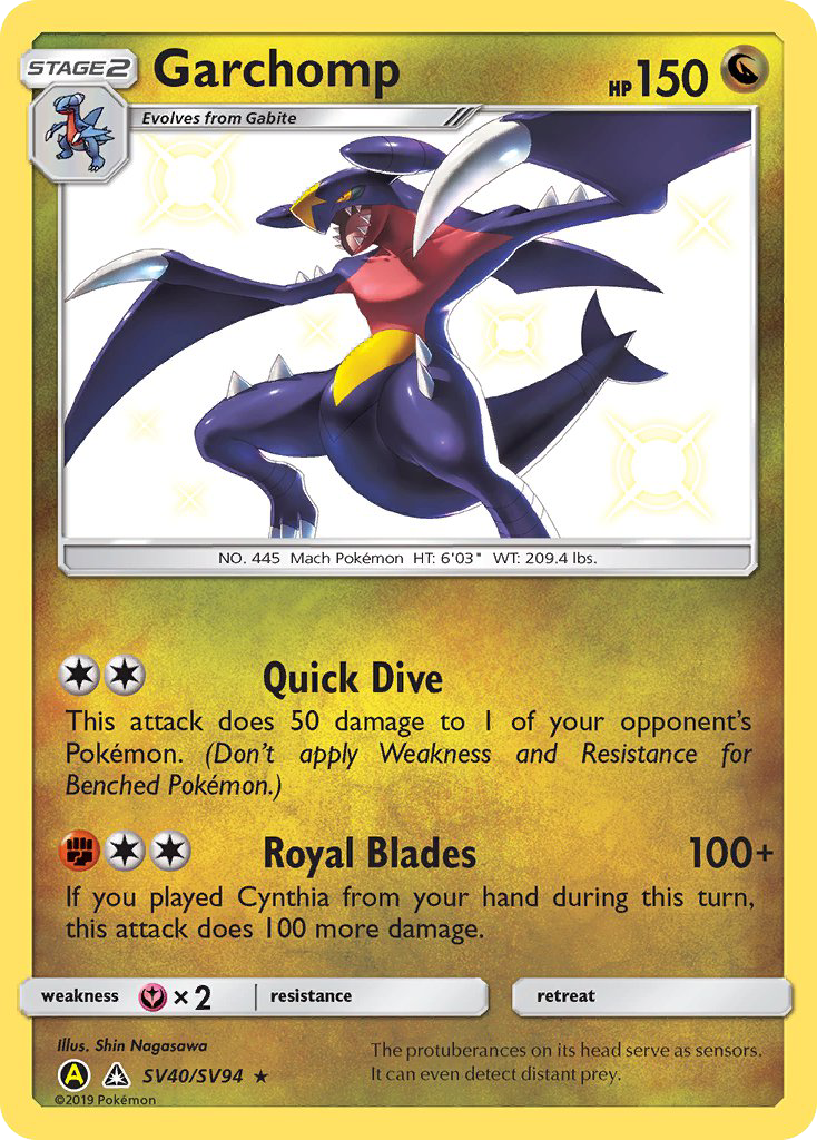 Garchomp (SV40/SV94) [Sun & Moon: Hidden Fates - Shiny Vault] | Black Swamp Games
