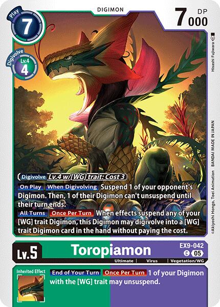 Toropiamon [EX9-042] [Versus Monsters] | Black Swamp Games