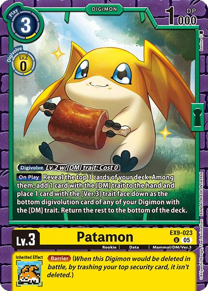 Patamon [EX9-023] [Versus Monsters] | Black Swamp Games