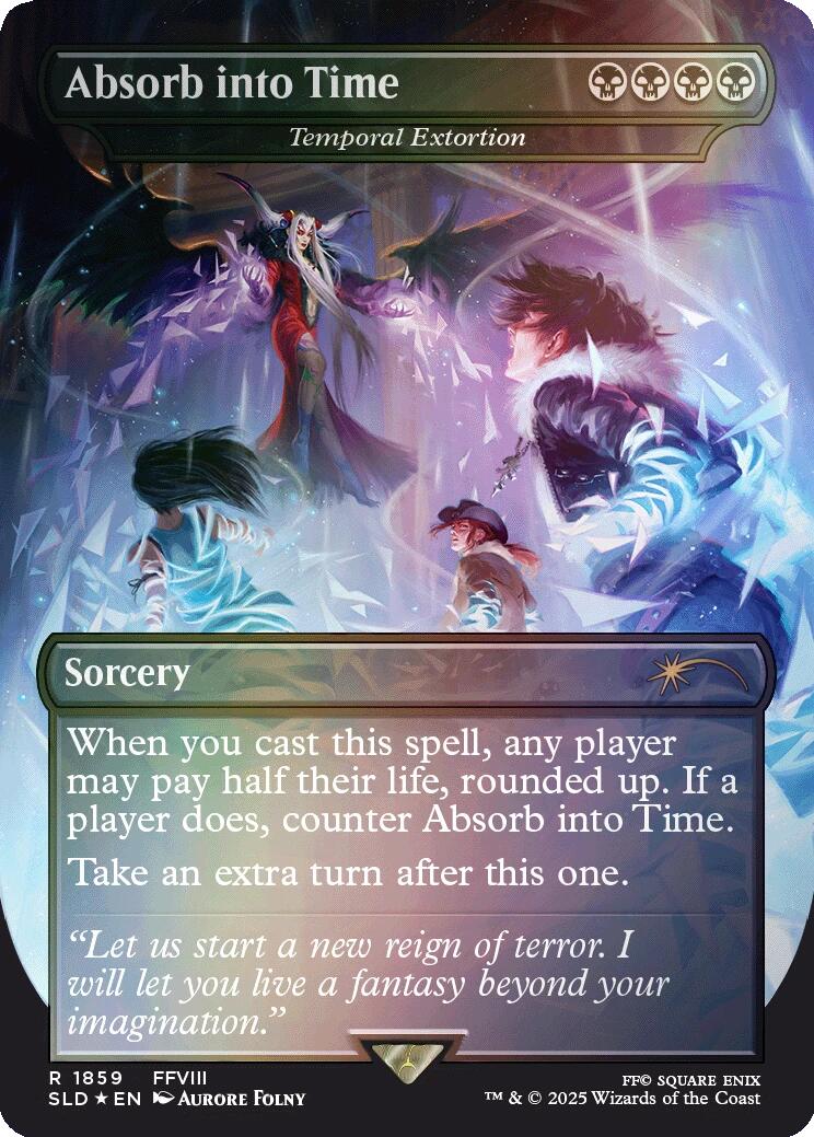 Absorb into Time - Temporal Extortion (Rainbow Foil) [Secret Lair Drop Series] | Black Swamp Games