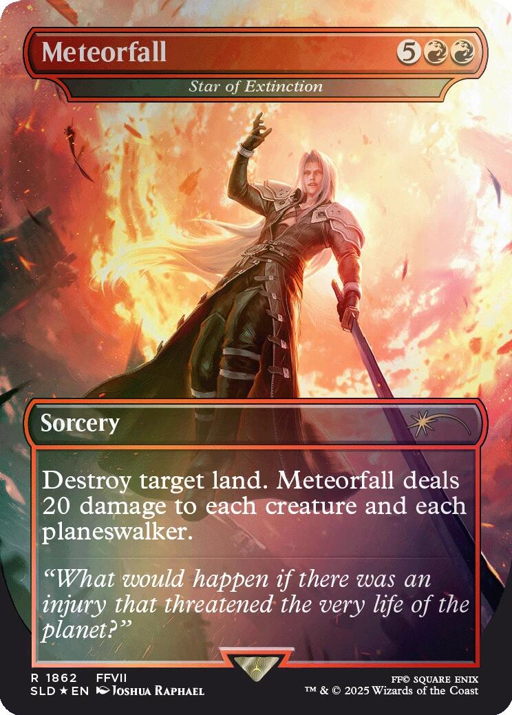 Meteorfall - Star of Extinction (Rainbow Foil) [Secret Lair Drop Series] | Black Swamp Games