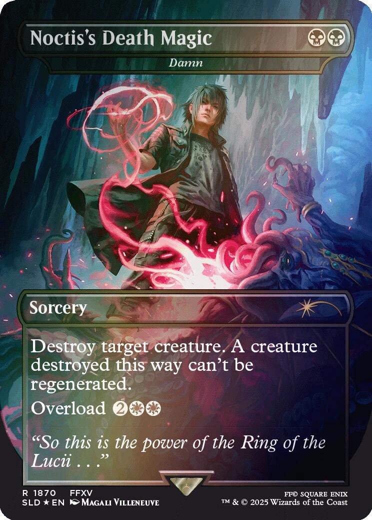 Noctis's Death Magic - Damn (Rainbow Foil) [Secret Lair Drop Series] | Black Swamp Games