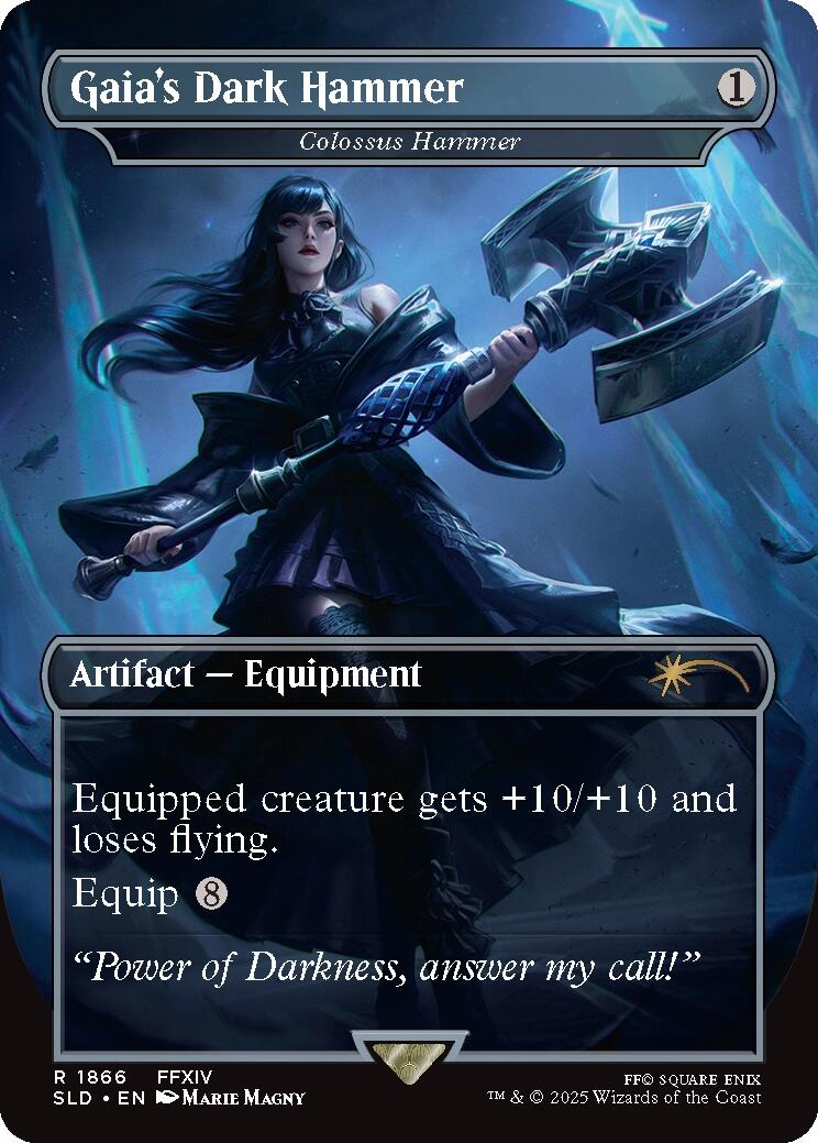 Gaia's Dark Hammer - Colossus Hammer [Secret Lair Drop Series] | Black Swamp Games