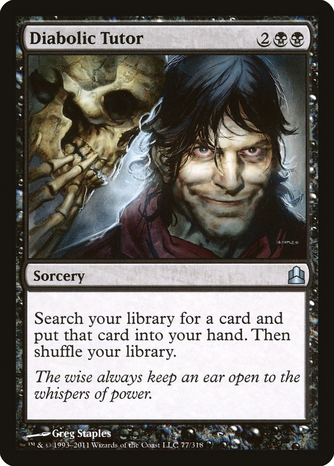 Diabolic Tutor [Commander 2011] | Black Swamp Games